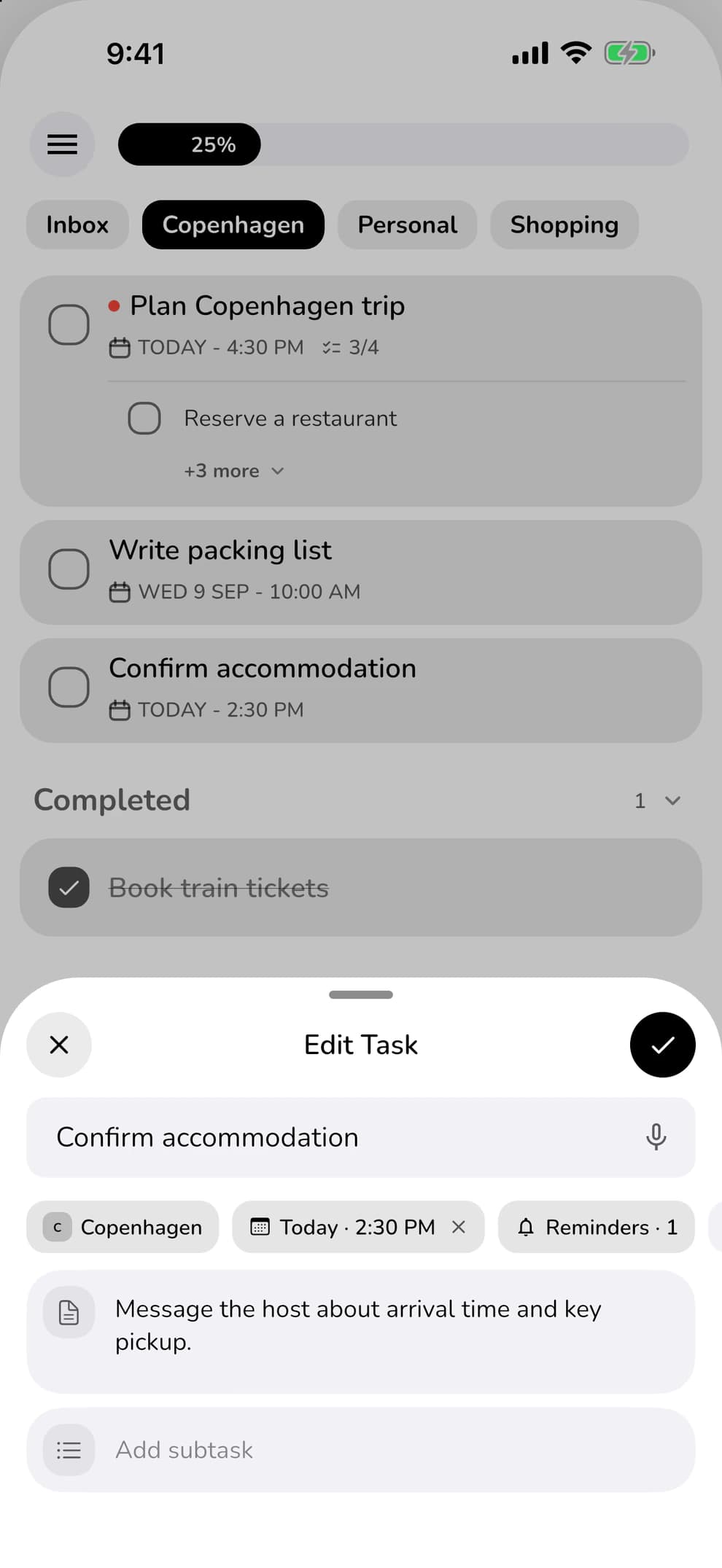 ClearDo – Reminders